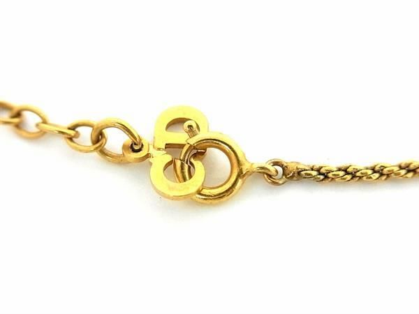 1円 ■美品■ ChristianDior クリスチャンディオール ヴィンテージ ネックレス ペンダント アクセサリー レディース ゴールド系 AV9215の画像4