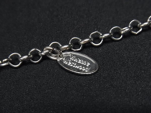 1円 ■美品■ Vivienne Westwood ヴィヴィアンウエストウッド オーブ ネックレス ペンダント アクセサリー レディース シルバー系 BF6647の画像4