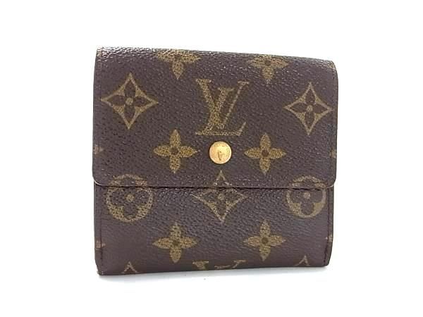 1円 ■美品■ LOUIS VUITTON ルイヴィトン M61652 モノグラム ポルトモネ ビエ カルトクレディ 三つ折り 財布 ブラウン系 FC0937の画像1