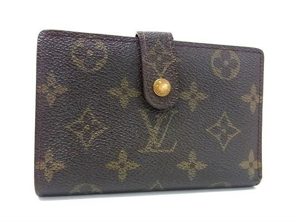 1円 LOUIS VUITTON ルイヴィトン M61663 モノグラム ポルトモネ ビエ ヴィエノワ がま口 二つ折り 財布 ウォレット ブラウン系 AY0700の画像1