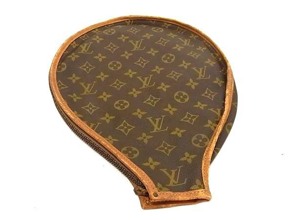 1円 LOUIS VUITTON ルイヴィトン ヴィンテージ モノグラム タロンジップ ラケットカバー ラケットケース スポーツ用品 ブラウン系 BF7062の画像2