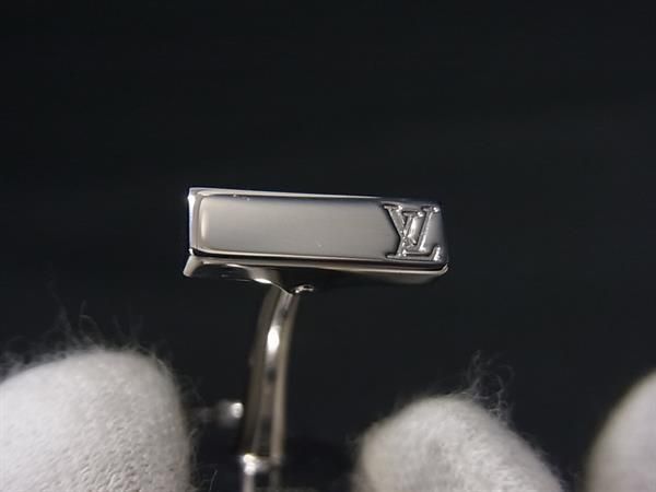 1円 ■美品■ LOUIS VUITTON ルイヴィトン M65056 ブトンドゥマンシェット カデナエクレ カフス アクセサリー シルバー系 FC3326の画像3