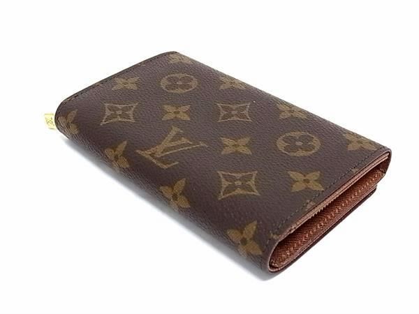 1円 ■美品■ LOUIS VUITTON ルイヴィトン M61730 モノグラム ポルトモネビエ トレゾール 二つ折り 財布 ウォレット ブラウン系 AW7024の画像2