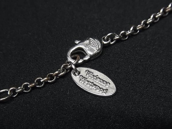 1円 ■美品■ Vivienne Westwood ヴィヴィアンウエストウッド オーブ バスレリーフ ネックレス アクセサリー シルバー系 AW6239の画像3