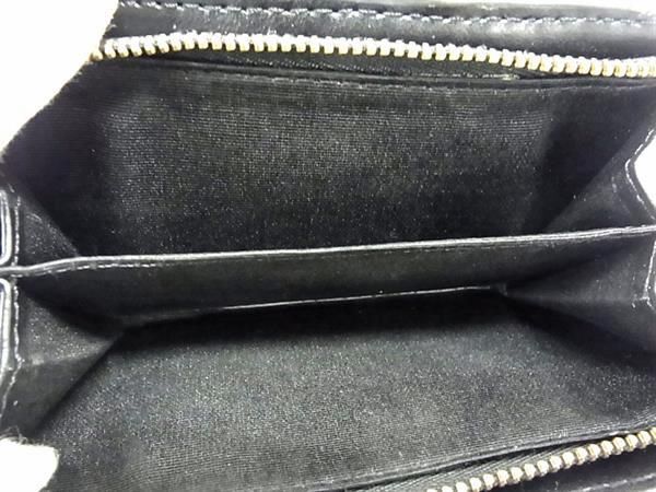 1円 ■美品■ MARC JACOBS マークジェイコブス レザー ホック 二つ折り 財布 ウォレット 札入れ 小銭入れ ブラウン系×ブラック系 AW6469の画像4