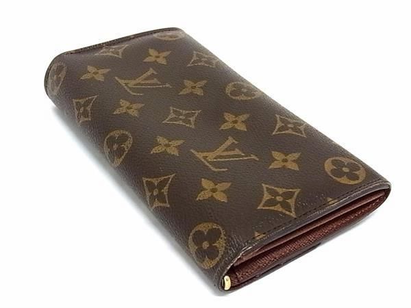 1円 LOUIS VUITTON ルイヴィトン M61734 モノグラム ポルトフォイユ サラ 二つ折り 長財布 ウォレット ブラウン系 FA5086の画像2