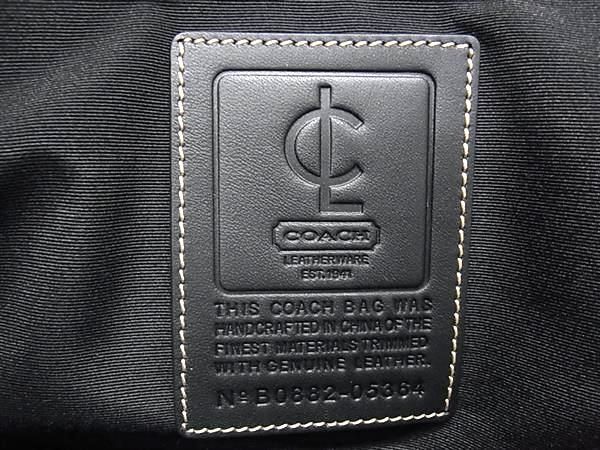 1円 ■美品■ COACH コーチ 05364 ナイロン×レザー 2WAY ハンドバッグ ショルダー クロスボディ 斜め掛け メンズ ブラック系 FA5218の画像6