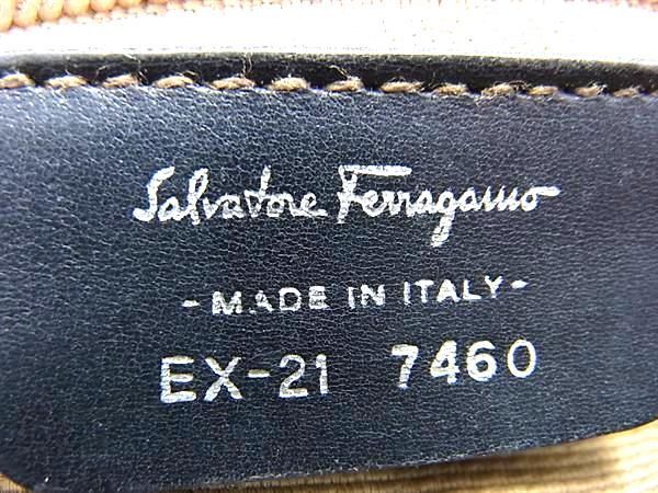 1円 Salvatore Ferragamo フェラガモ ナイロン トートバッグ ショルダーバッグ 肩掛けかばん レディース ブラック系 BJ2689の画像6