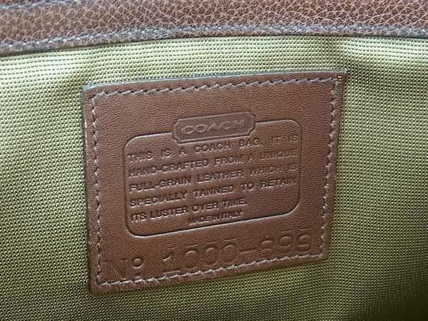 1円 ■美品■ COACH コーチ 899 オールドコーチ ヴィンテージ イタリア製 レザー トートバッグ ショルダーバッグ ブラウン系 BJ2838の画像6