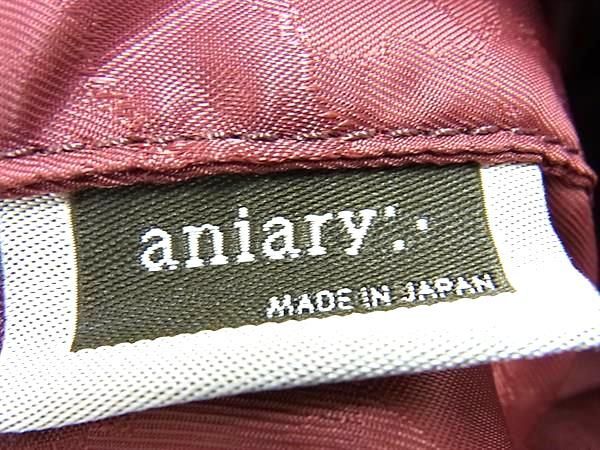 1円 ■美品■ aniary アニアリ レザー 2WAY ショルダーバッグ 斜め掛けかばん 肩掛けかばん レディース レッド系 BJ2836の画像6