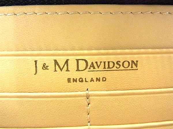 ■新品■未使用■ J&M DAVIDSON ジェイアンドエムデヴィッドソン クロコダイル型押しレザー ラウンドファスナー 長財布 ブラック系 AY0853_画像5