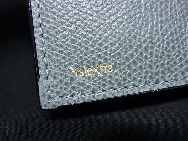 ■新品同様■ Valextra ヴァレクストラ レザー 名刺入れ カードケース ビジネス メンズ レディース ブルーグリーン系 AS7412_画像5