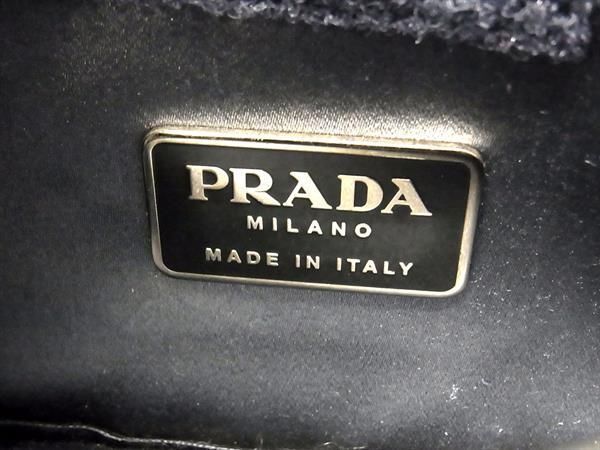 1円 ■極上■本物■ PRADA プラダ パイソン ワンハンドル ハンドバッグ 手持ちかばん レディース ブルーグレー系 AY0401の画像6