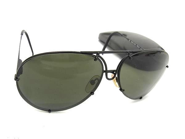 1 jpy # ultimate beautiful goods # PORSCHE DESIGN Porsche Design P0012 sunglasses glasses glasses men's black group AV7819