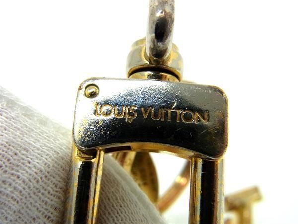 1円 LOUIS VUITTON ルイヴィトン M65216 ポルト クレ LV ファセット キーホルダー キーリング バッグチャーム ゴールド系 AX5201