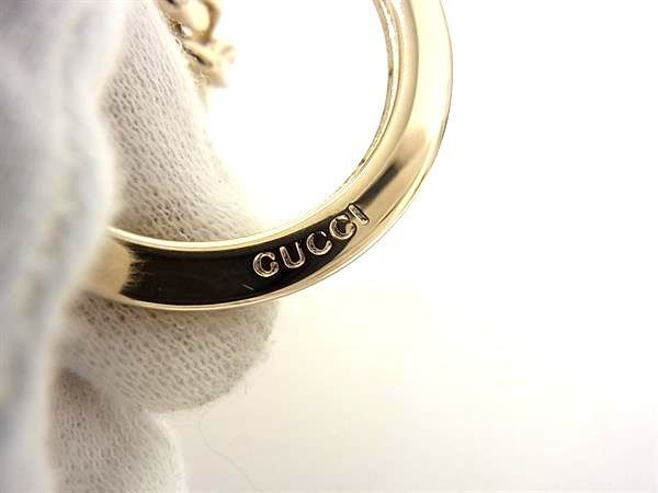 1円 ■極美品■ GUCCI グッチ シェリーライン キーホルダー キーリング バッグチャーム レディース メンズ ゴールド系 FA2752の画像3