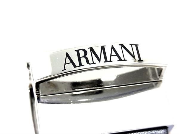 1 jpy # ultimate beautiful goods # EMPORIO ARMANI Emporio Armani leather silver metal fittings belt men's navy series FC1027