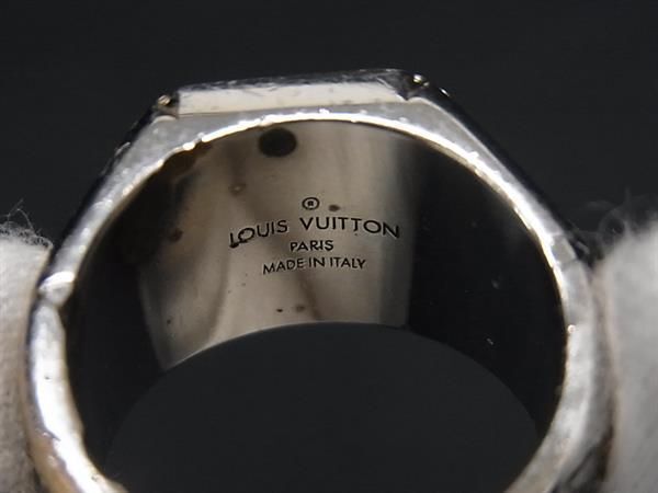 1円 LOUIS VUITTON ルイヴィトン M62487 モノグラム シグネットリング リング 指輪 アクセサリー 約19号 シルバー系 FC0958の画像4