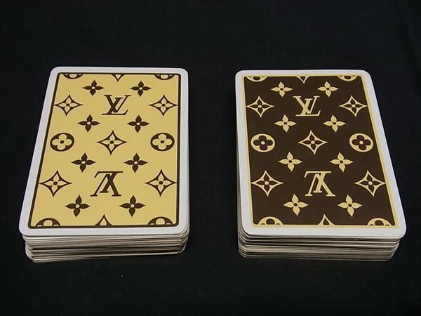 1円 ■極美品■ LOUIS VUITTON ルイヴィトン モノグラム ケース付き トランプ テーブルゲーム カードゲーム ブラウン系 AW4178