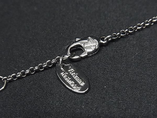 1円 ■極美品■ Vivienne Westwood ヴィヴィアンウエストウッド オーブ ラインストーン ネックレス アクセサリー シルバー系 AW7210