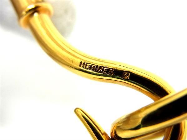 1円 ■美品■ HERMES エルメス ジャンボ レザー ゴールド金具 ブレスレット アクセサリー レディース メンズ ブラウン系 FA4880の画像3