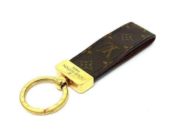 1円 ■美品■ LOUIS VUITTON ルイヴィトン M65221 ポルト クレ ドラゴンヌ キーリング キーホルダー チャーム ブラウン系 FC4973