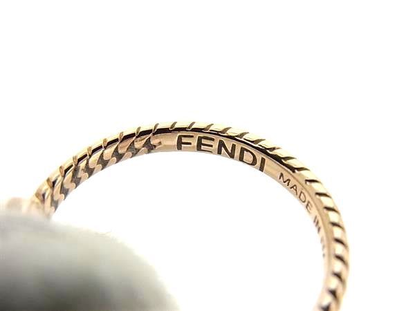 1円 ■極美品■ FENDI フェンディ 1A3021 バゲットリング 指輪 アクセサリー 表記サイズ S (約10号) レディース ゴールド系 FA5626