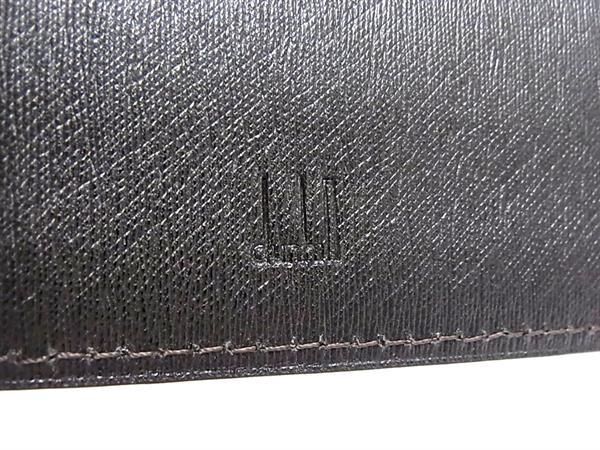 1円 ■極美品■ dunhill ダンヒル レザー 二つ折り 財布 ウォレット 札入れ 小銭入れ カード入れ メンズ レディース ブラック系 CC2480