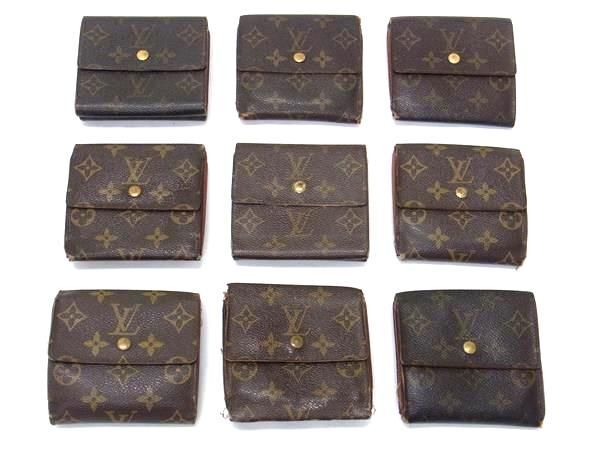 1円 LOUIS VUITTON ルイヴィトン モノグラム ポルトモネビエ カルトクレディ 三つ折り 財布 ウォレット 9点セット まとめ売り DA7536の画像1