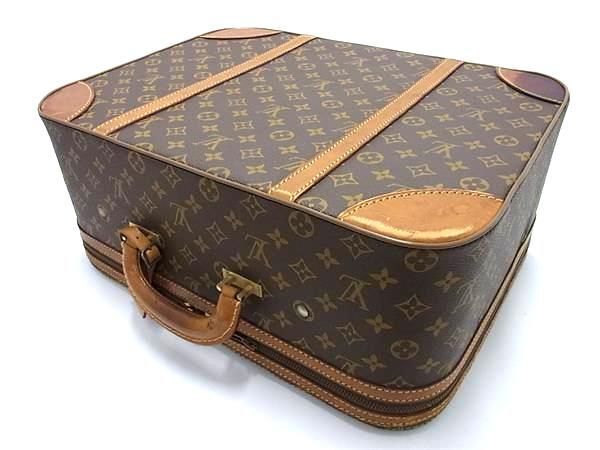 1円 ■希少■ LOUIS VUITTON ルイヴィトン ヴィンテージ ECLAIRファスナー モノグラム キャリーケース トランクケース ブラウン系 AW8302の画像3