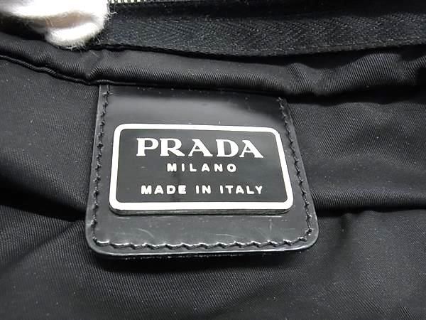 1円 ■美品■ PRADA プラダ テスートナイロン トートバッグ ショルダーバッグ 肩掛け レディース ブラック系 BG7888の画像6