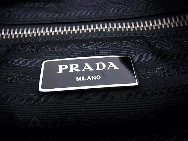 1円 PRADA プラダ BT0716 テスートナイロン クロスボディ ショルダーバッグ 斜め掛けかばん レディース ブラック系 FA6008の画像6