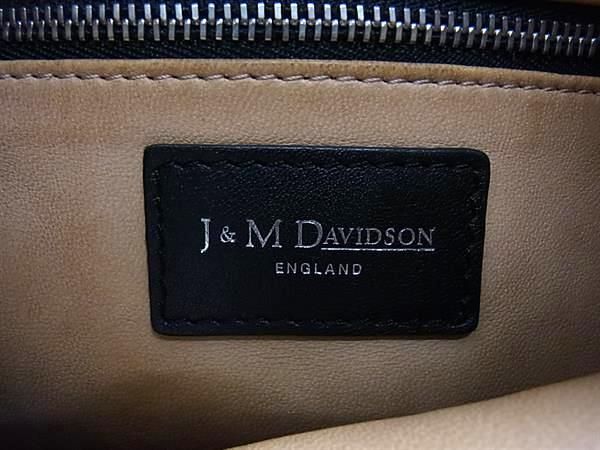1円 ■美品■ J&M DAVIDSON ジェイアンドエムデヴィッドソン ミニ デイジー ウィズ スタッズ レザー ハンドバッグ ブラック系 FA5983の画像6