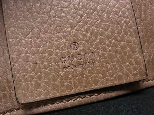 1 jpy # beautiful goods # GUCCI Gucci GGma-monto leather 6 ream key case key inserting lady's beige group AX5773