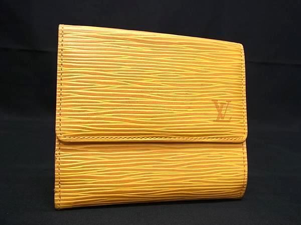 1円 ■美品■ LOUIS VUITTON ルイヴィトン エピ ポルトモネビエ カルトクレディ 三つ折り 財布 ウォレット タッシリイエロー BF7063の画像1