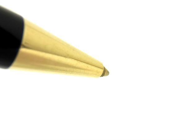 1円 ■美品■ MONT BLANC モンブラン マイスターシュテュック ツイスト式 ボールペン ステーショナリーブラック系×ゴールド系 AX4538の画像3