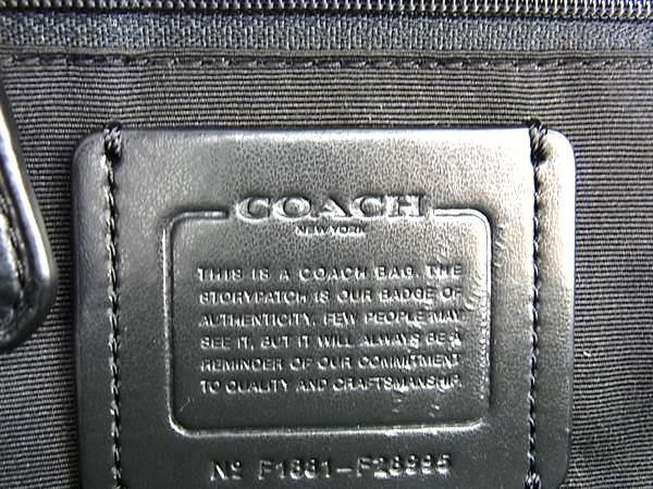 1円 ■極美品■ COACH コーチ F28995 レザー リュックサック バックパック レディース ブラック系 AW6739の画像6