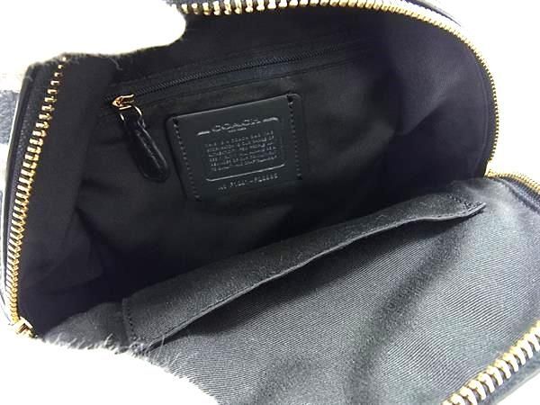 1円 ■極美品■ COACH コーチ F28995 レザー リュックサック バックパック レディース ブラック系 AW6739の画像5