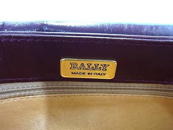 1円 ■美品■ BALLY バリー レザー ショルダーバッグ ショルダー 肩掛け レディース ボルドー系 BK0762の画像6