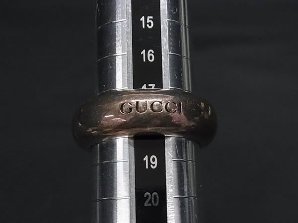 1円 GUCCI グッチ SV925 指輪 リング アクセサリー 表記サイズ 19 (約18号) メンズ レディース シルバー系 FC1110の画像3