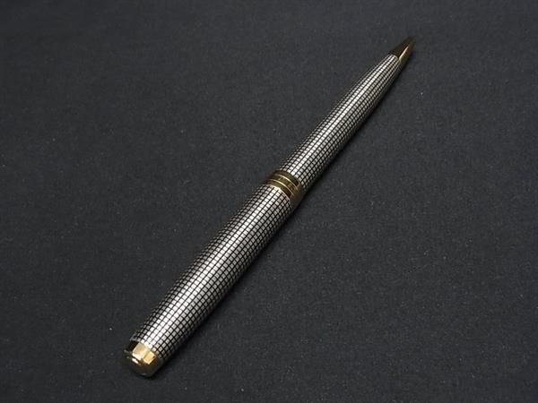 1円 ■極美品■ PARKER パーカー ツイスト式 ボールペン 文房具 筆記用具 ステーショナリー シルバー系×ゴールド系 AW6259の画像2