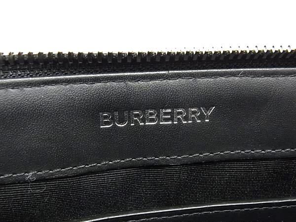 1円 ■新品■未使用■ BURBERRY バーバリー PVC チェック セカンドバッグ クラッチ メンズ ダークグレー系 FC0226の画像5