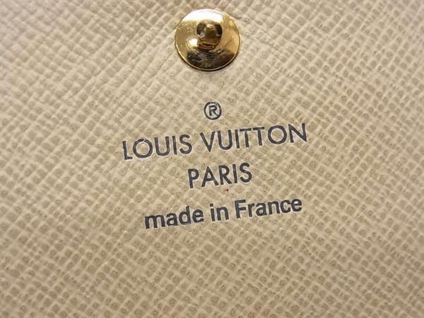 1円 LOUIS VUITTON ルイヴィトン N61733 ダミエアズール ポルトフォイユ エリーズ 三つ折り 財布 ウォレット アイボリー系 FA5453の画像7