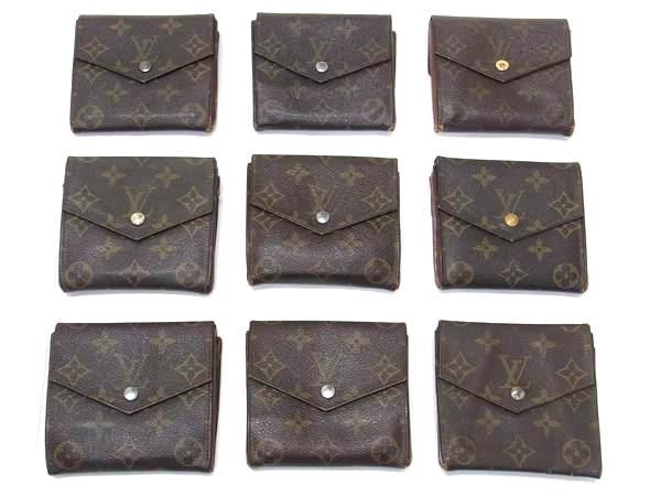 1円 LOUIS VUITTON ルイヴィトン モノグラム ポルトモネビエ カルトクレディ 三つ折り 財布 ウォレット 9点セット まとめ売り DA7532の画像1