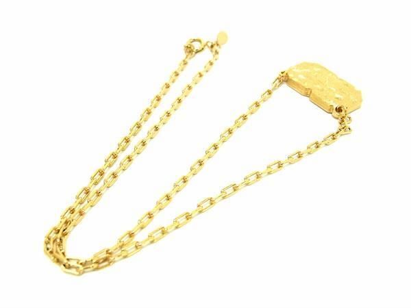 1円 ■美品■ GIVENCHY ジバンシィ ヴィンテージ ネックレス ペンダント アクセサリー レディース ゴールド系×ブラック系 AW5681_画像2