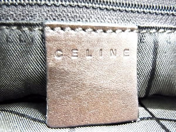 1円 ■美品■ CELINE セリーヌ Cマカダム スエード×レザー ワンショルダーバッグ 肩掛けかばん レディース ブラウン系 AZ1786の画像6