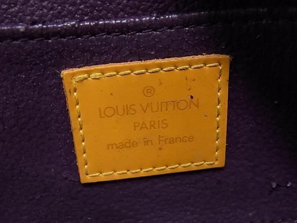 1円 ■美品■ LOUIS VUITTON ルイヴィトン M48449 エピ ドーフィーヌPM メイクポーチ 化粧ポーチ ポーチ タッシリイエロー FA5854の画像4