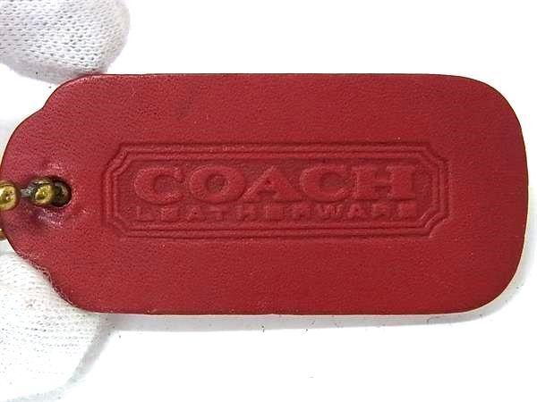 1円 ■美品■ COACH コーチ 402-20オールドコーチ ヴィンテージ レザー クロスボディ ショルダーバッグ ミニバッグ レッド系 BJ2657の画像6