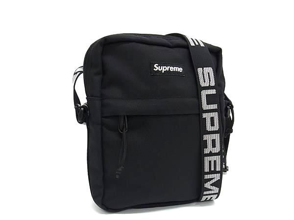 1円 ■極美品■ Supreme シュプリーム ナイロンキャンバス ショルダーバッグ ポシェット メンズ レディース ブラック系 FA6168の画像1