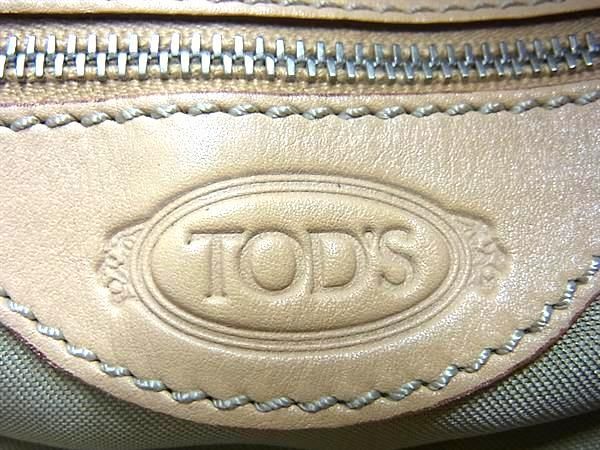 1 jpy # beautiful goods # TODS Tod's PVC× leather pouch type 2WAY Cross body shoulder bag handbag lady's brown group BG7938